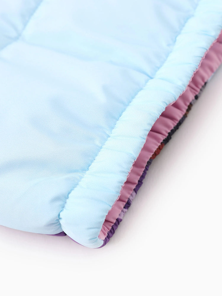 Ensemble 2 pièces veste à capuche et sac de rangement pour petite fille Disney La Reine des Neiges, imprimé dégradé Elsa et Anna
 Multicolore