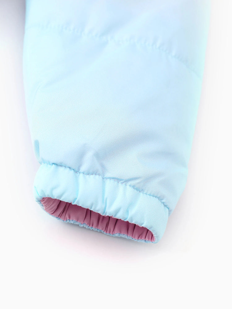 Ensemble 2 pièces veste à capuche et sac de rangement pour petite fille Disney La Reine des Neiges, imprimé dégradé Elsa et Anna
 Multicolore