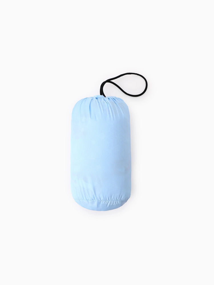 Disney Frozen Toddler Girl 2pcs Elsa&Olaf Snowflakes Print Hooded Jacket Coat With Storage Bag 
 Blue