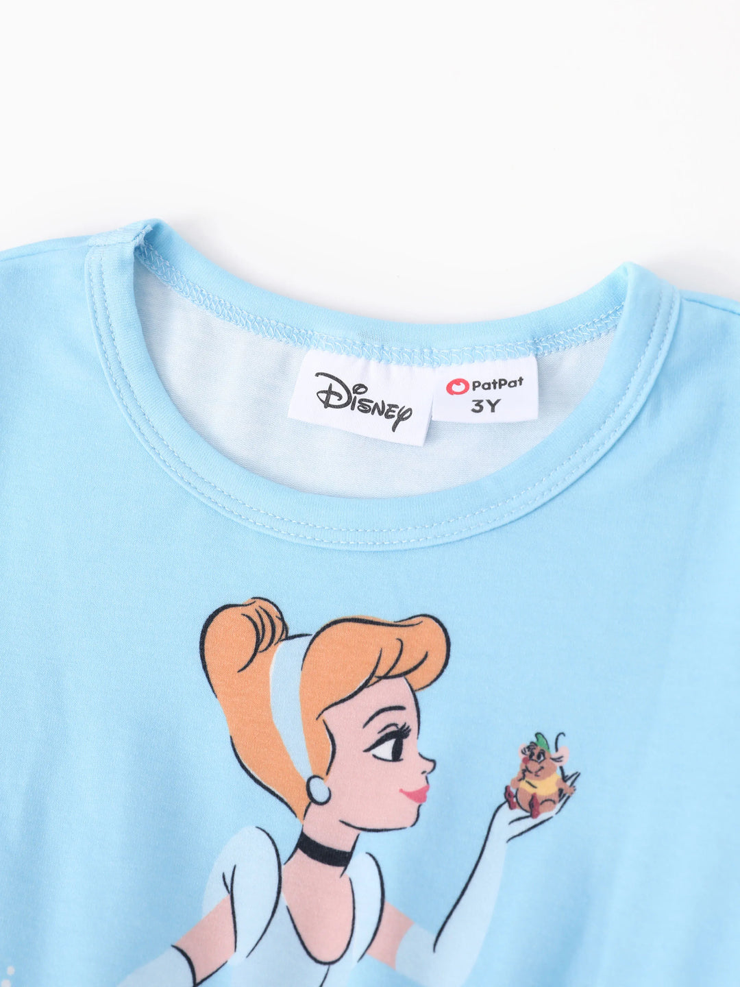Disney Prinzessin Kleinkind Mädchen Arielle/Cinderella 1 Stück Naia™ Blumentüll Langarmkleid blaugrau