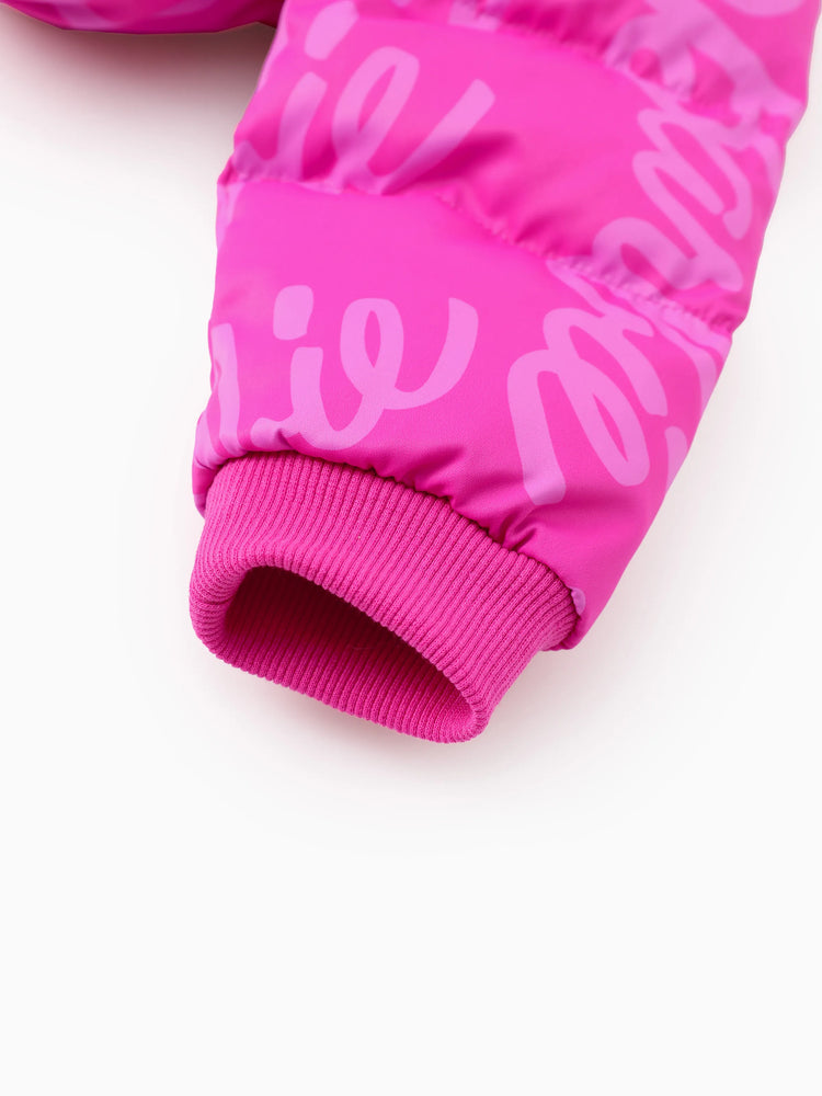 Barbie Toddler/Kid 1pc Logo Pattern Veste à manches longues Manteau Roseo