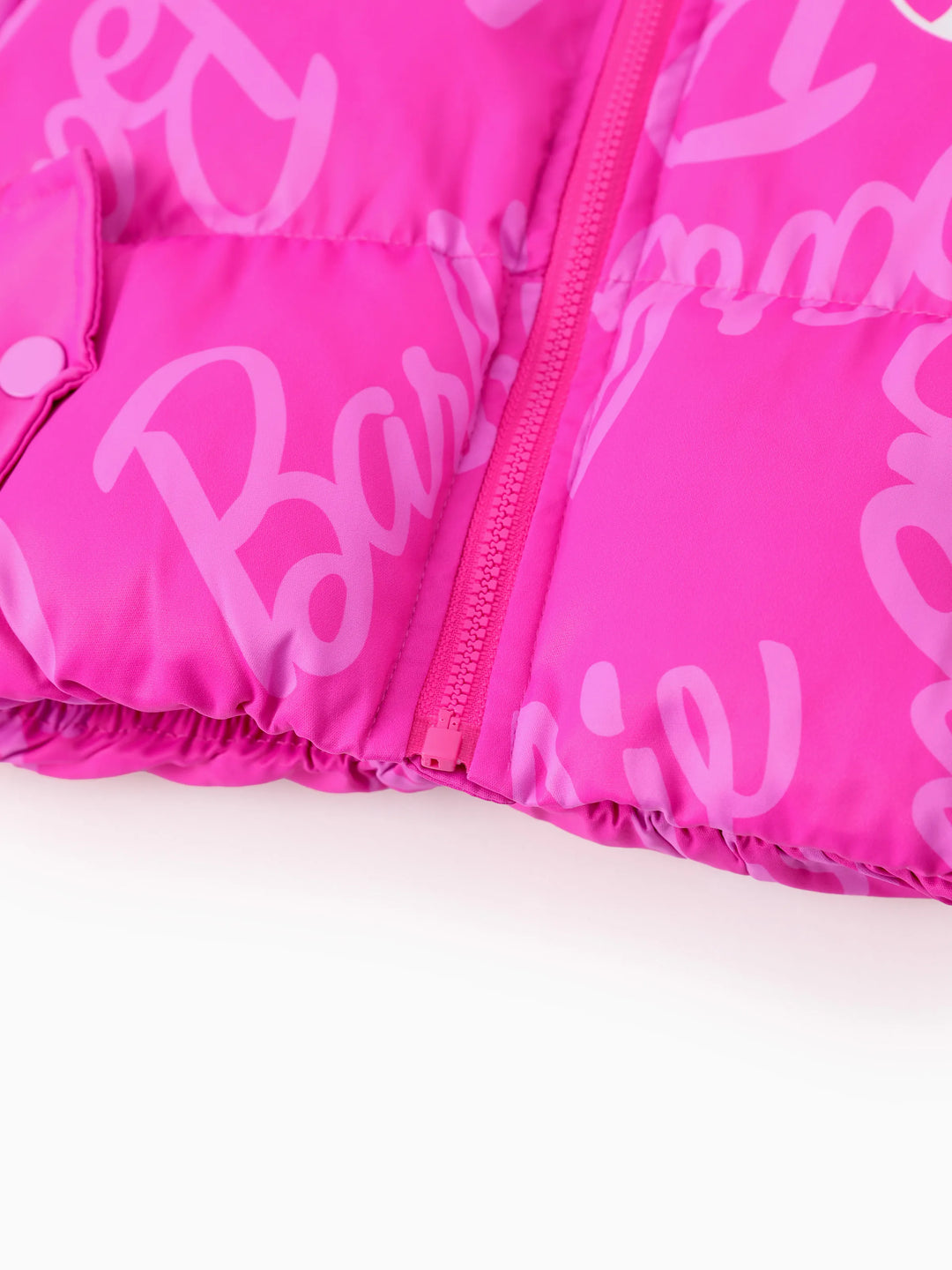 Chaqueta de manga larga con estampado de logotipo para Barbie, 1 pieza, para niño pequeño/niña, Roseo