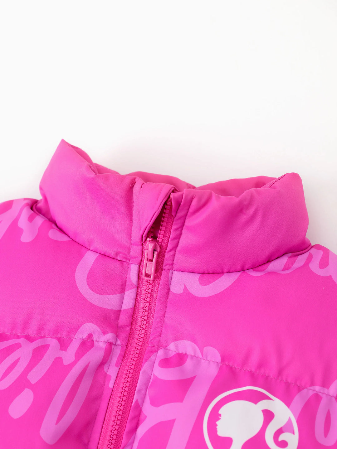 Chaqueta de manga larga con estampado de logotipo para Barbie, 1 pieza, para niño pequeño/niña, Roseo