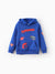 Justice League Toddler/Kid Boy 1pc Batman/Superman Pattern Hooded Sweatshirt Blue