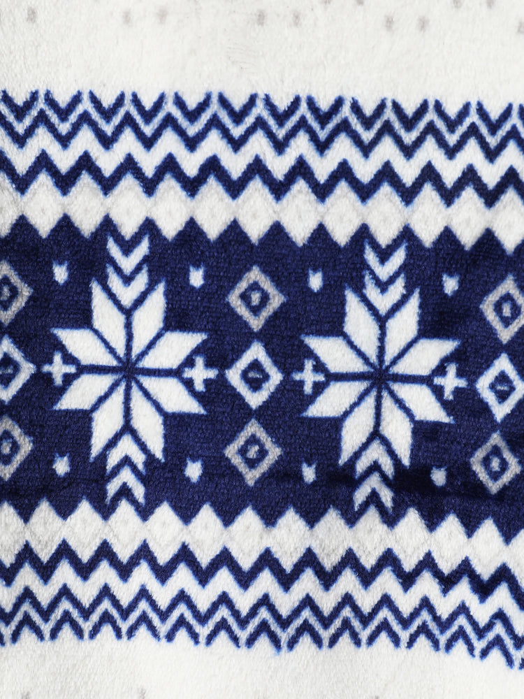 Sweat-shirt de Noël flocon de neige pour tout-petit garçon/fille bleu/noir