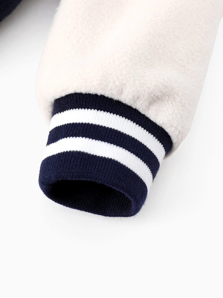 Disney Mickey and Friends Toddler/Kid Mickey Mouse /Minnie Mouse Embroidered Colorblock Plush Jacket royalblue