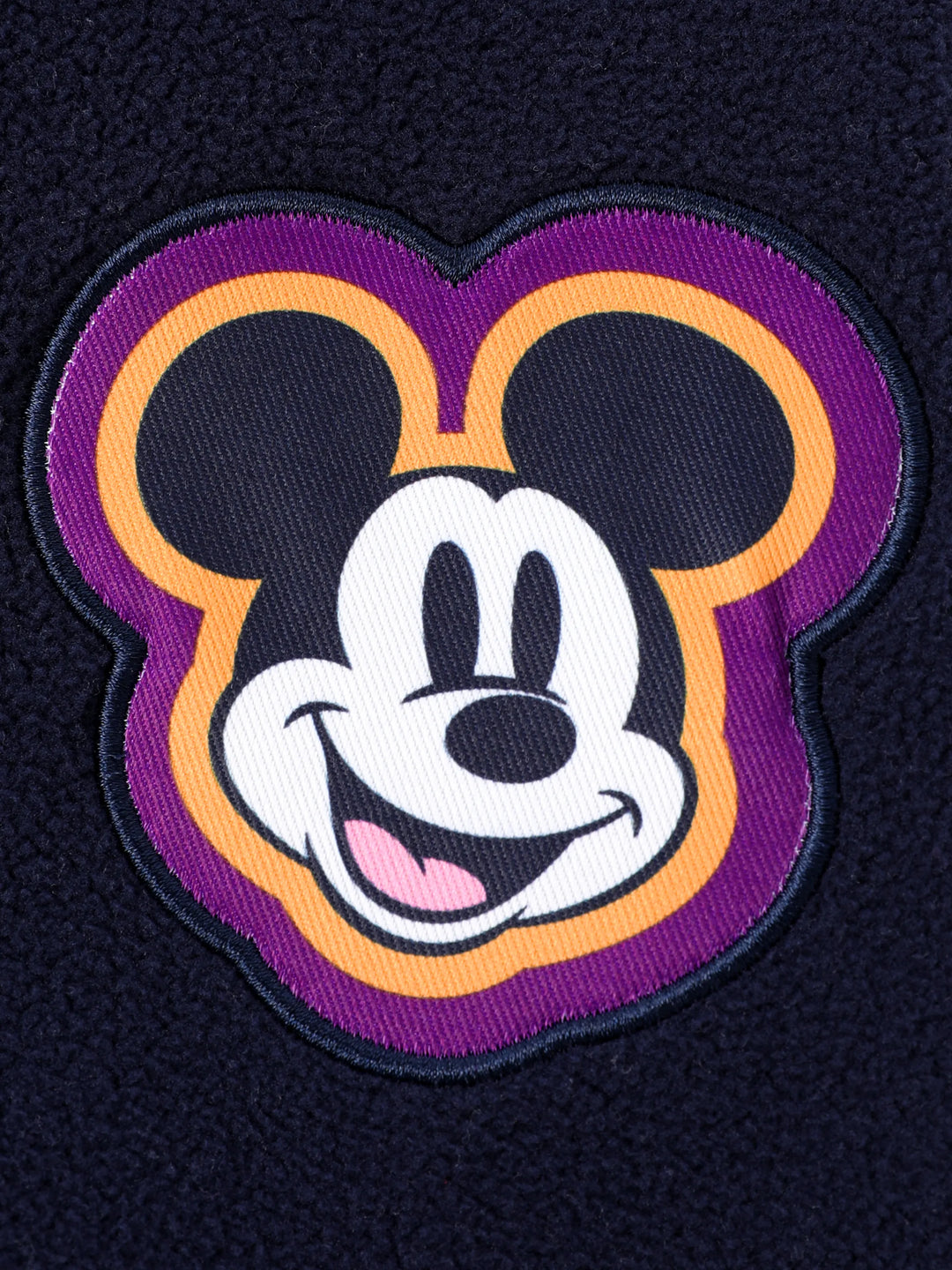 Chaqueta de felpa con bloques de color bordados de Mickey Mouse/Minnie Mouse para niños pequeños/niños de Disney Mickey y sus amigos, azul real