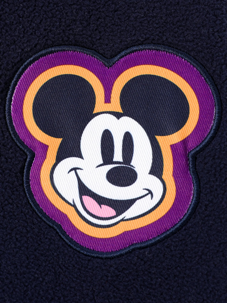 Disney Mickey and Friends Toddler/Kid Mickey Mouse /Minnie Mouse Embroidered Colorblock Plush Jacket royalblue