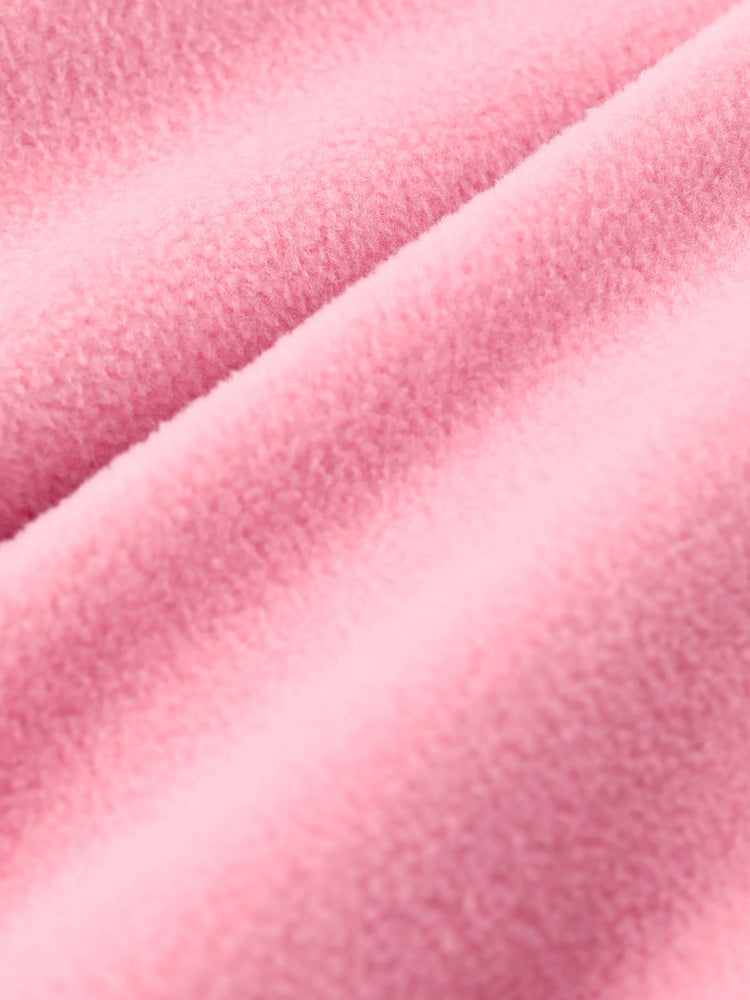 Disney Mickey and Friends Toddler/Kid Girl 1pc Minnie Embroidered Colorblock Plush Jacket Rose pink