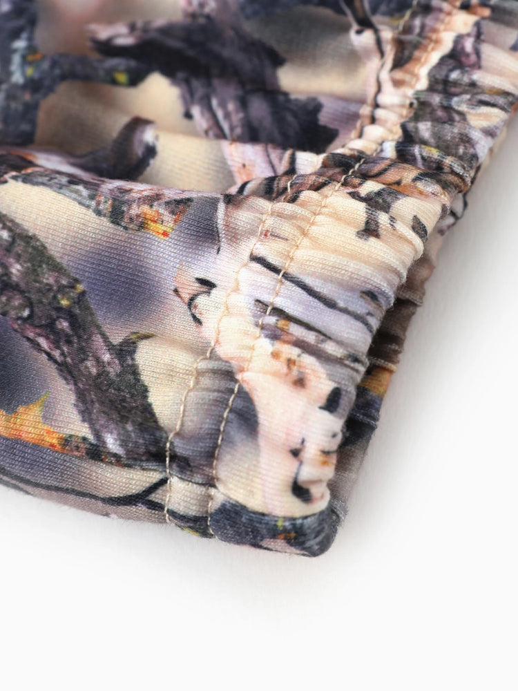 Conjunto de 2 piezas de chaqueta con capucha y leggings acampanados de camuflaje para bebé/niña pequeña, color albaricoque