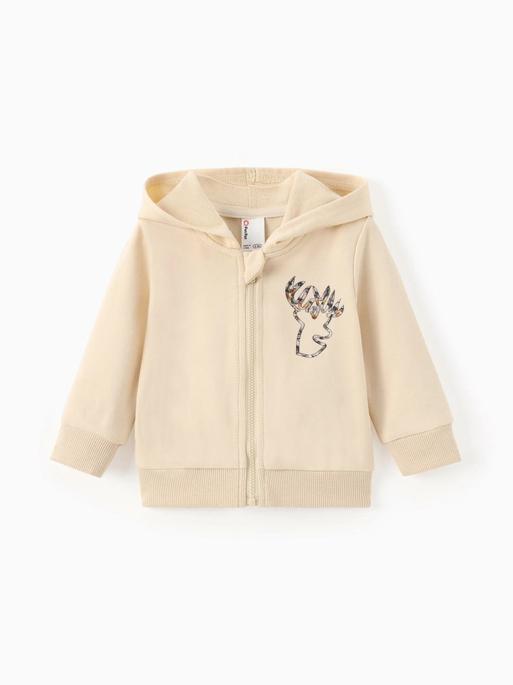 Conjunto de 2 piezas de chaqueta con capucha y leggings acampanados de camuflaje para bebé/niña pequeña, color albaricoque