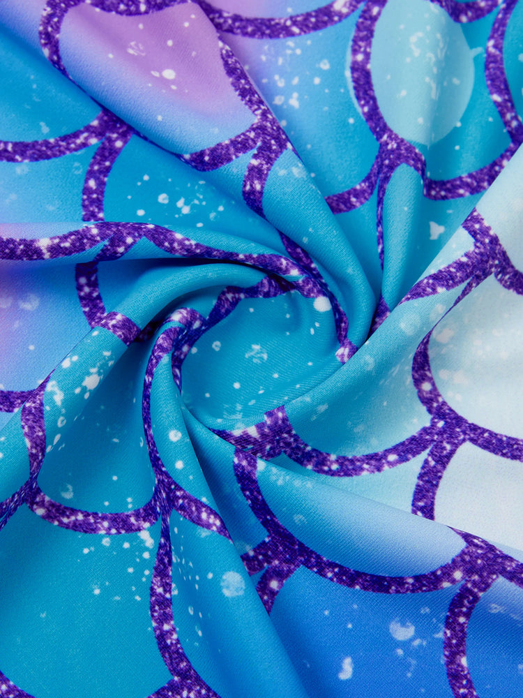 Lot de 2 robes décontractées imprimées et unies pour petite fille, vertes