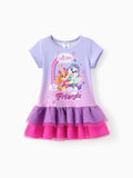 PAW Patrol Toddler Girl Skye Everest Gradient Ruffle-hem Dress Purple