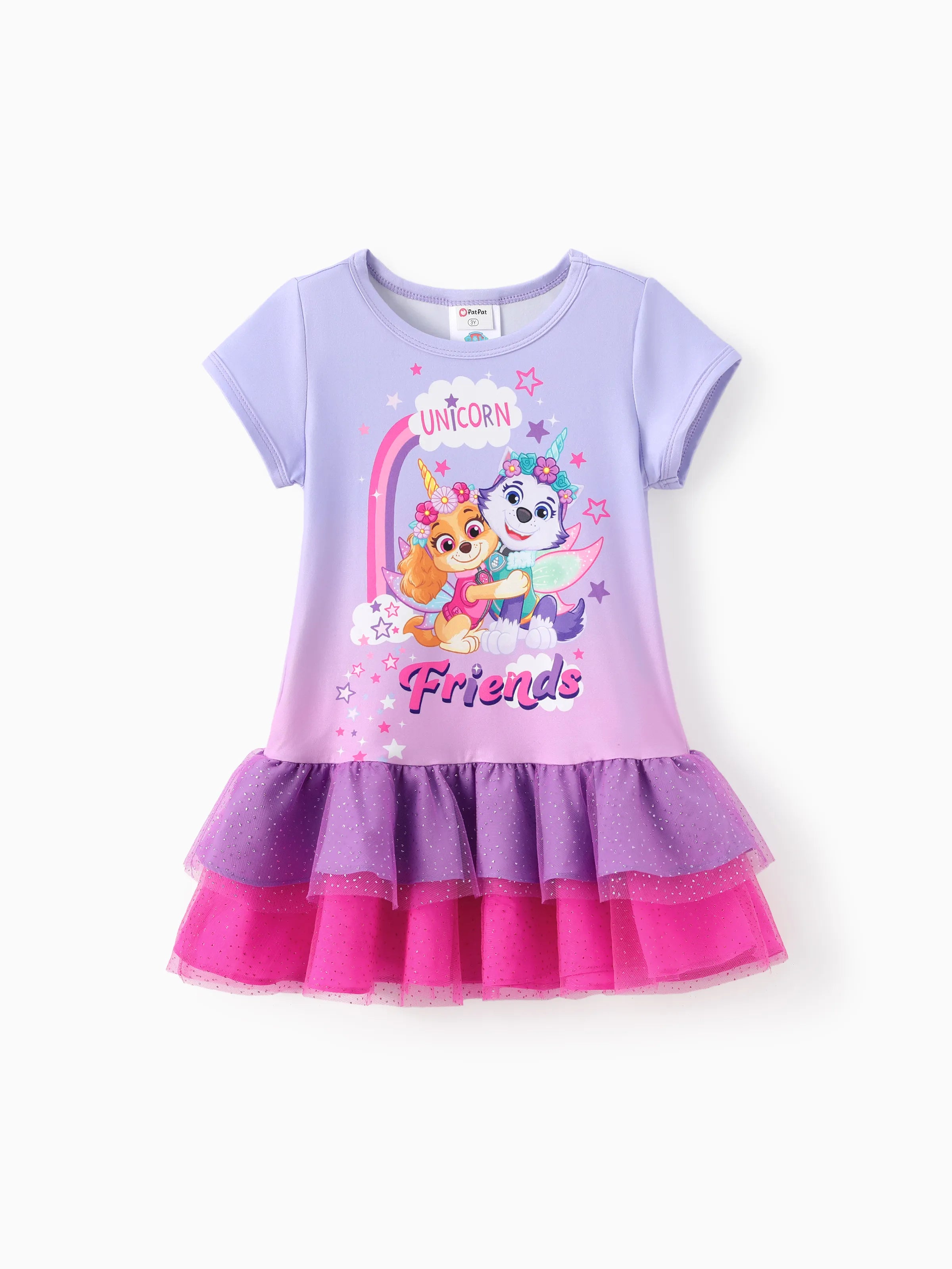 PAW Patrol Skye Everest Gradient Ruffle hem Dress