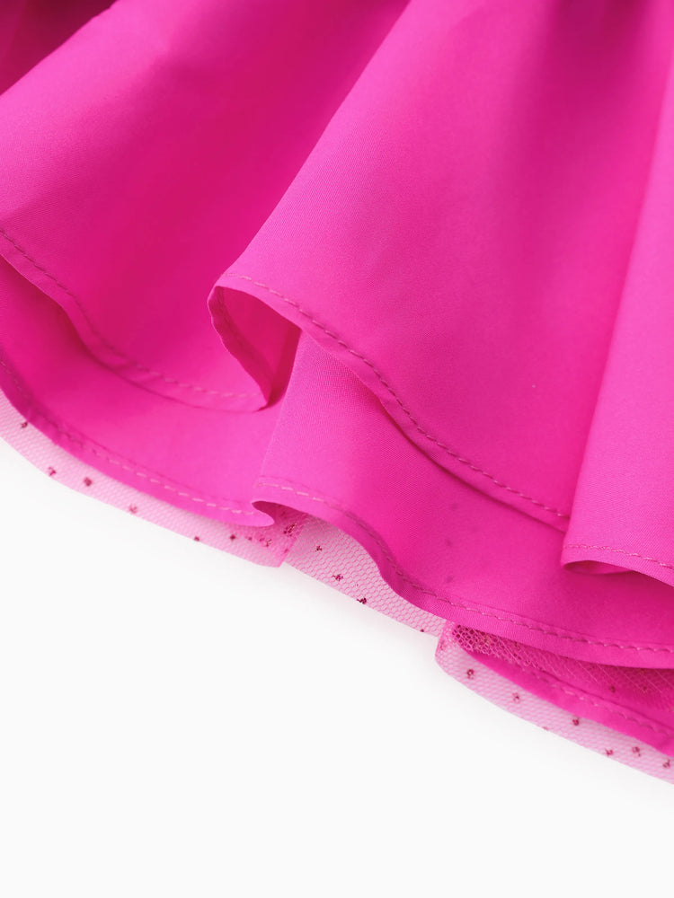 PAW Patrol Toddler Girl Skye Everest Gradient Ruffle-hem Dress Purple