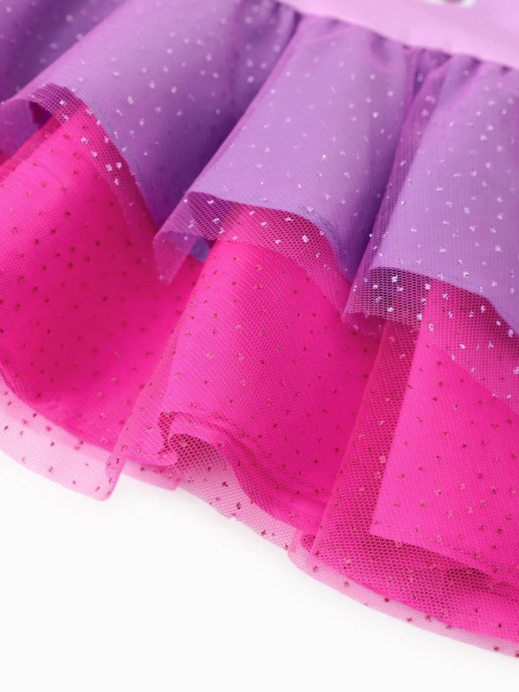 PAW Patrol Toddler Girl Skye Everest Gradient Ruffle-hem Dress Purple