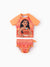 Disney Princess Toddler Girl Moana 2pcs Rash Guard Swimsuit Orange
