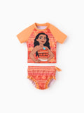 Traje de baño de 2 piezas para niña pequeña Moana de Disney Princess, color naranja