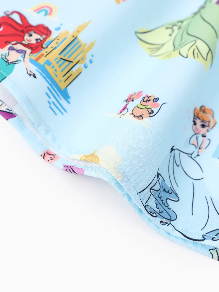 Disney Princess Toddler Girl Ruffled Dress Blue