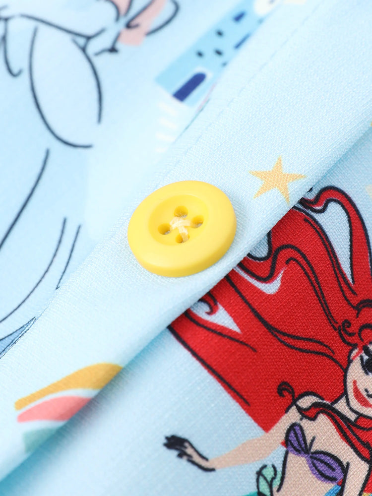 Disney Princess Toddler Girl Ruffled Dress Blue