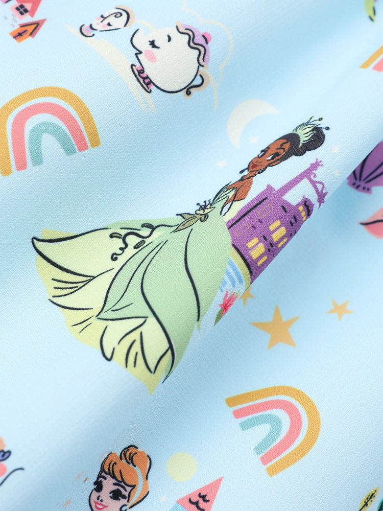 Disney Princess Toddler Girl Ruffled Dress Blue