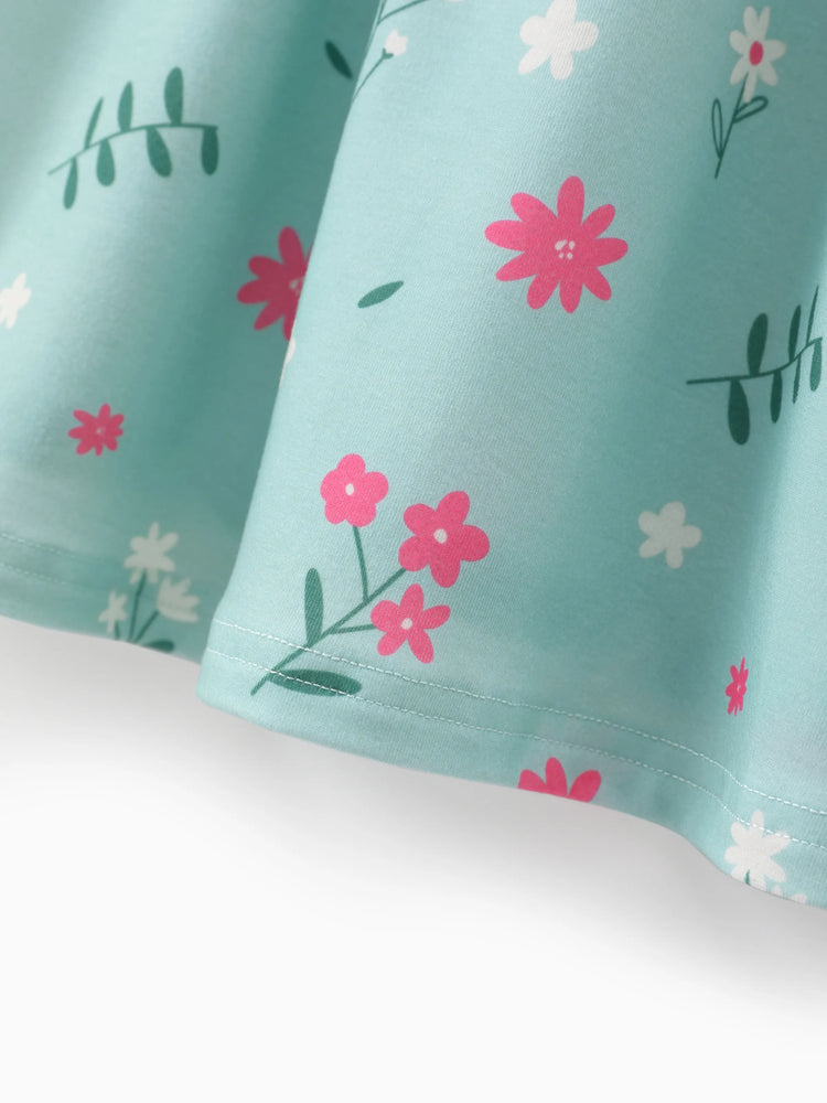 Lot de 3 robes enfantines à manches flottantes pour petite fille, couleur gingembre