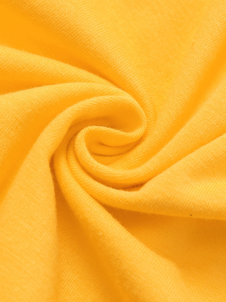 Lot de 3 robes enfantines à manches flottantes pour petite fille, couleur gingembre