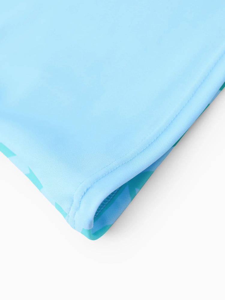 Disney Stitch Kleinkind/Kind Mädchen Tropische Pflanze Rüschen 2 Stück UPF 50+ Badeanzug  blau