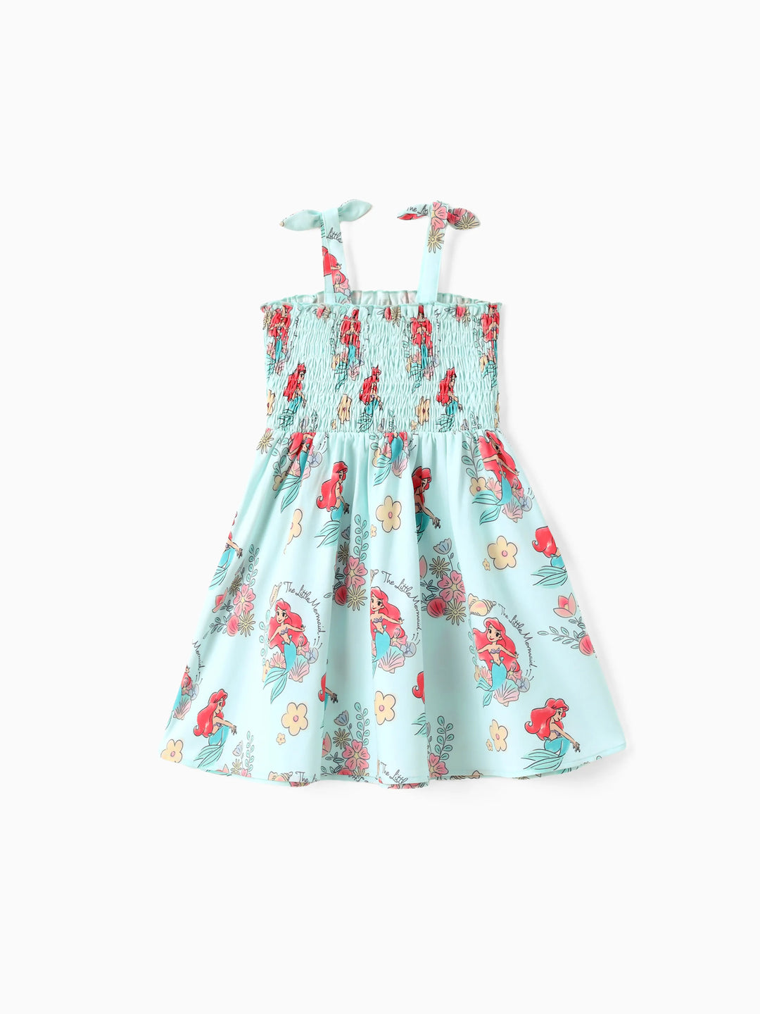 Disney Prinzessin Ariel 1tlg. Kleinkind-Mädchen Figurdruck Blumenkleid Grün