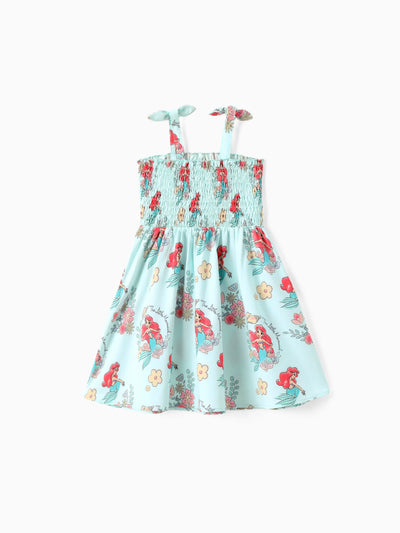 Disney Prinzessin Ariel 1tlg. Kleinkind-Mädchen Figurdruck Blumenkleid Grün