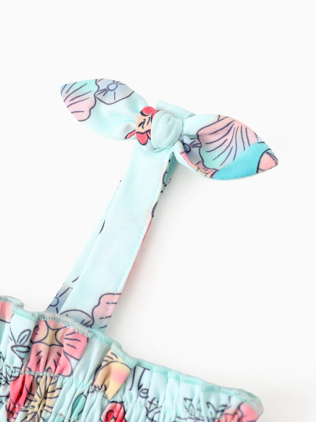 Disney Prinzessin Ariel 1tlg. Kleinkind-Mädchen Figurdruck Blumenkleid Grün