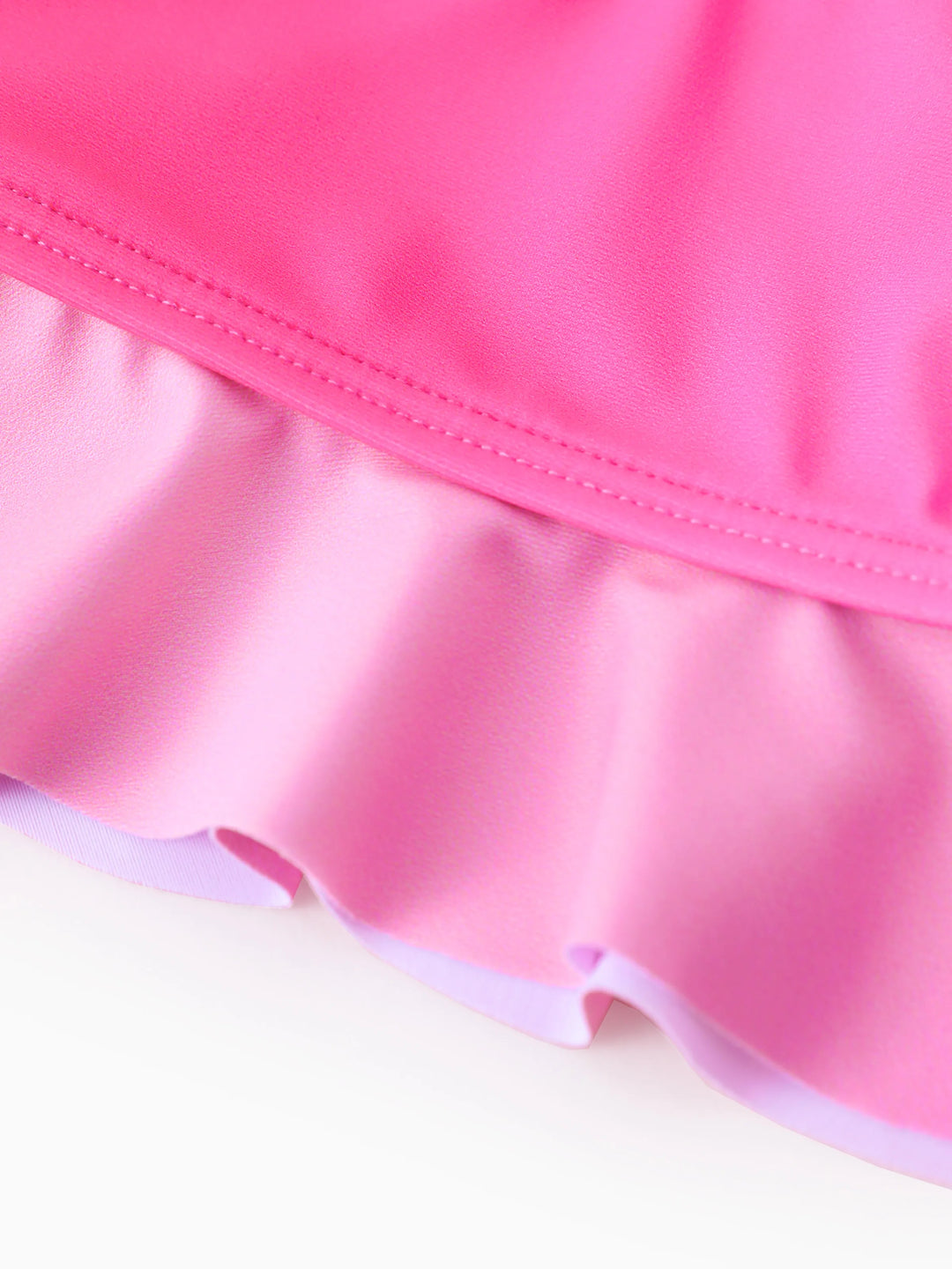 Maillot de bain 2 pièces Disney Princess pour petite fille, Ariel, Moana, Raiponce, Tiana et Belle, imprimé à pois et fleurs, UPF 50+, rose