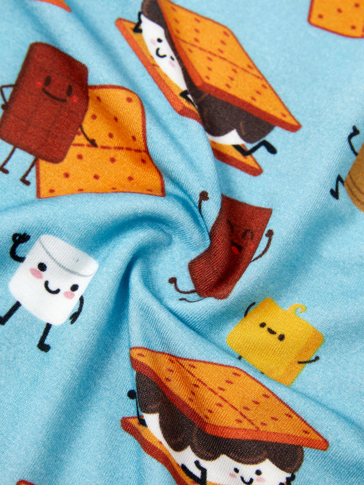 Pyjama familial en bambou, imprimé mignon, manches courtes et pantalon long, ensemble de pyjama assorti (ajusté pour les enfants) vert