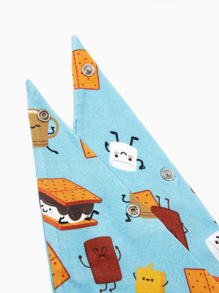 Pyjama familial en bambou, imprimé mignon, manches courtes et pantalon long, ensemble de pyjama assorti (ajusté pour les enfants) vert