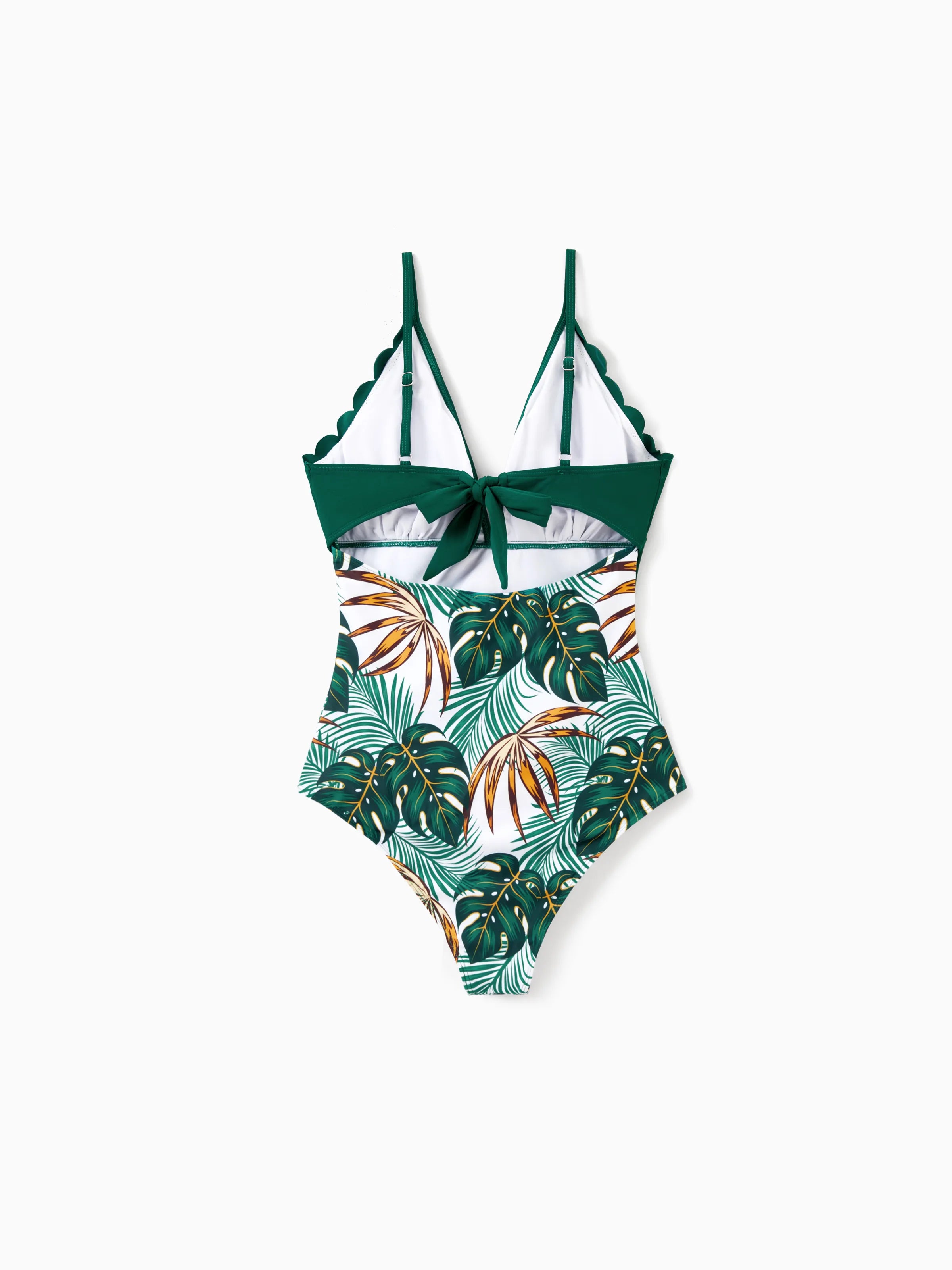 Maillot De Bain Une Pièce Fille PatPat Avec Découpe Et Manches à Volants - Motif Crème Glacée Adorable 2-6 Ans