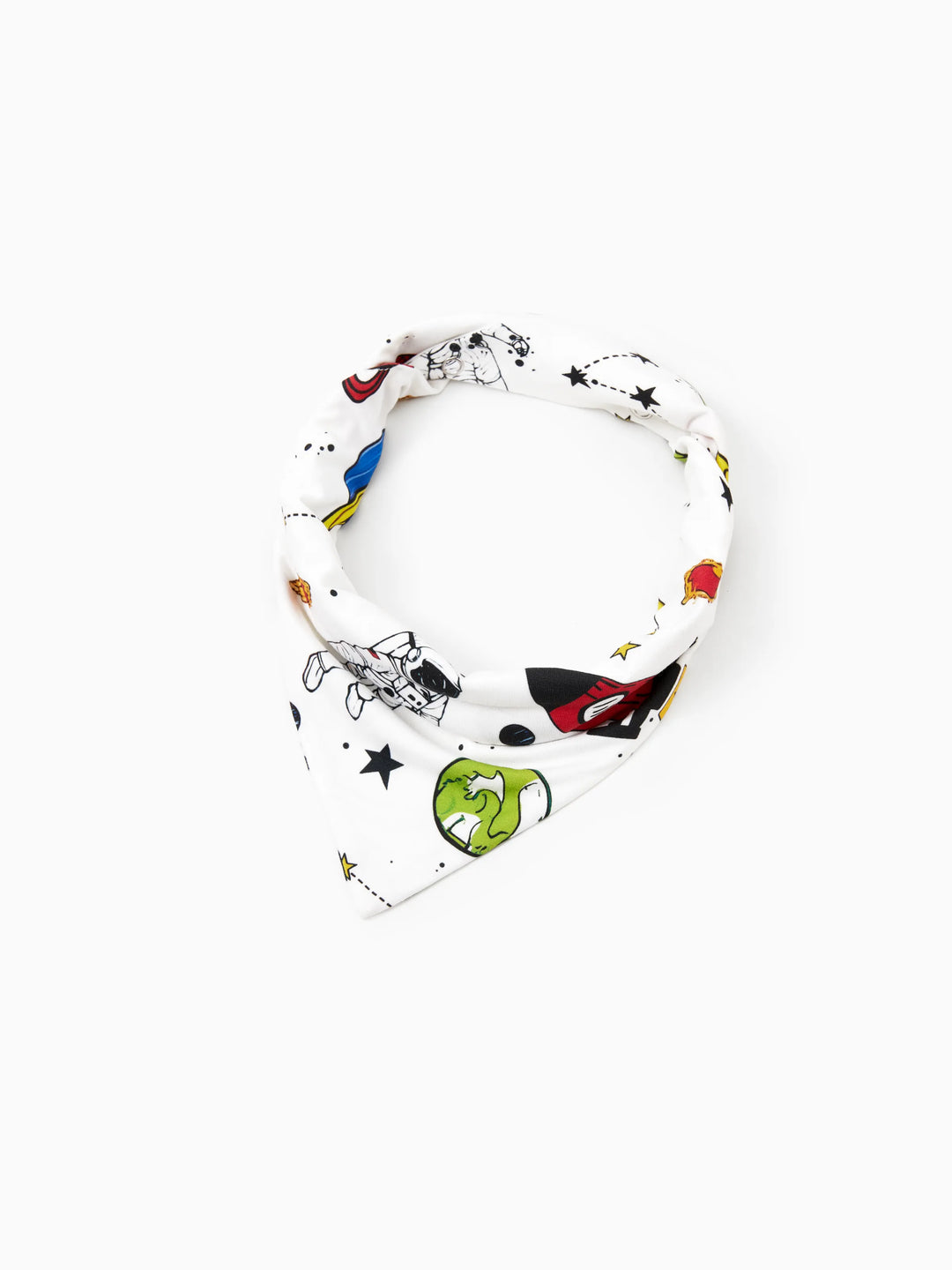 Bambus Familie Pyjamas Space Theme Print Kurzärmeliges passendes Pyjama-Set (eng anliegend für Kinder) weiß