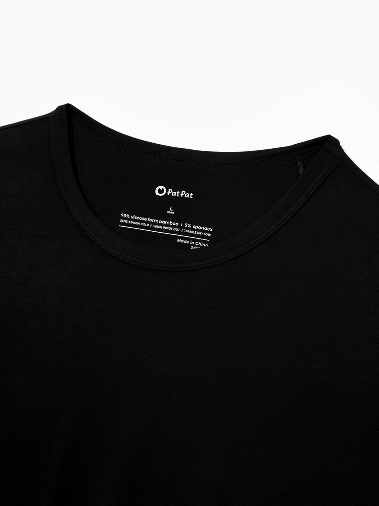 Pyjama familial en bambou, imprimé sur le thème de l'espace, ensemble de pyjama assorti à manches courtes (ajusté pour les enfants) blanc