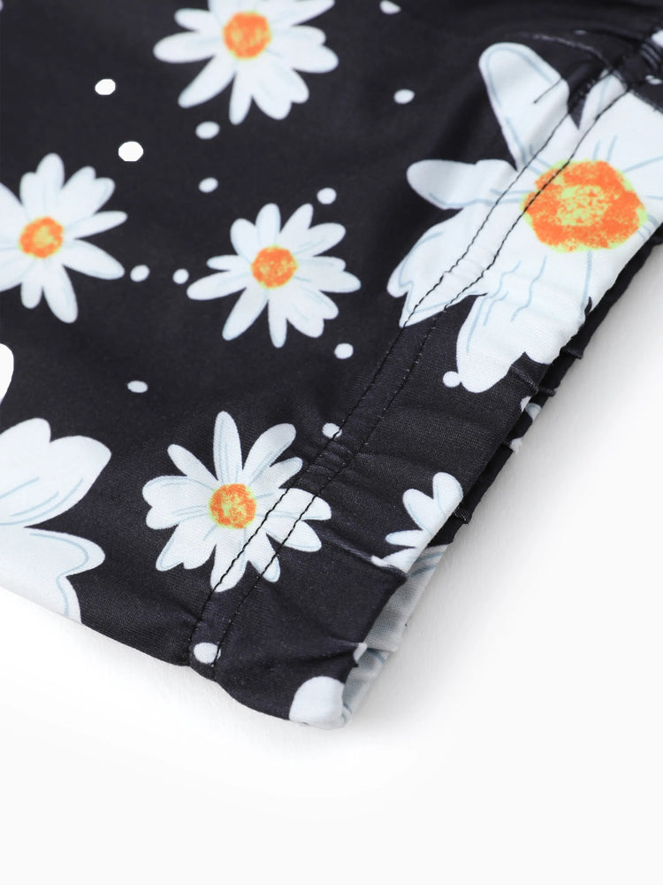 Conjunto de 2 piezas de top y leggings para niña pequeña/niña, color amarillo