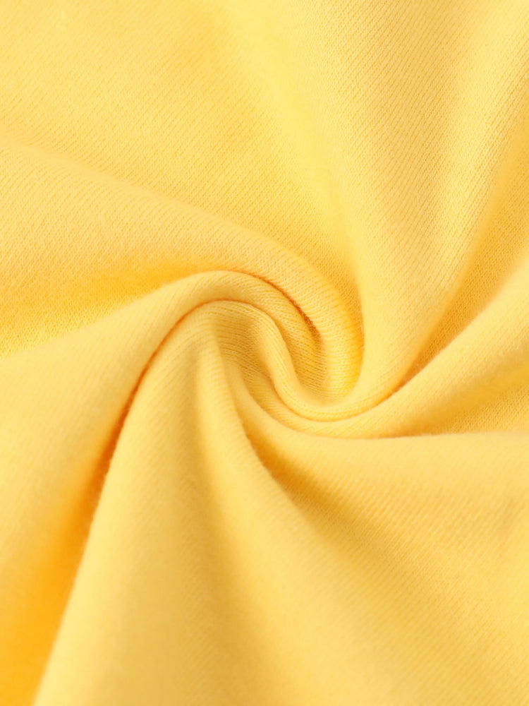 Conjunto de 2 piezas de top y leggings para niña pequeña/niña, color amarillo