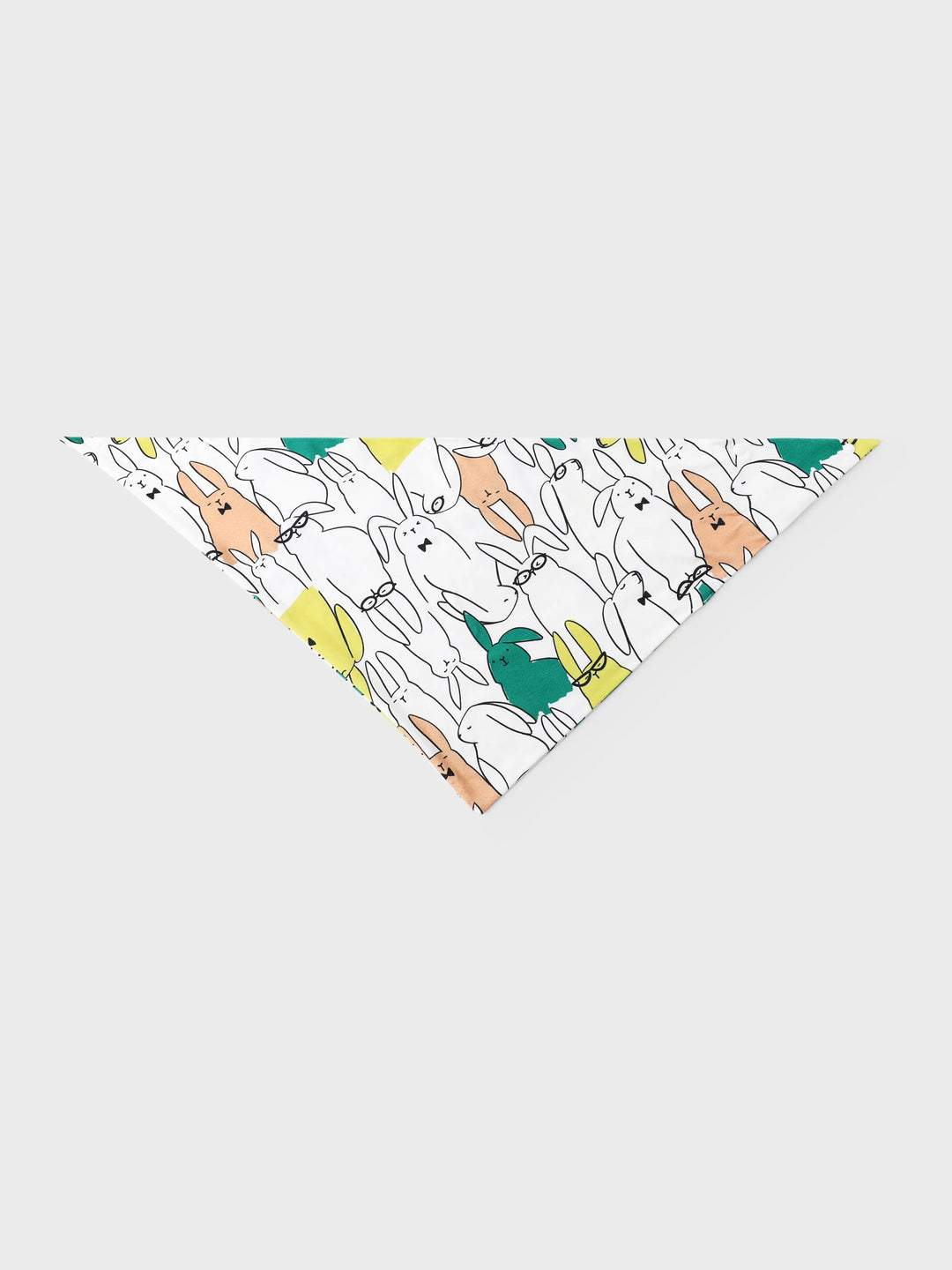 Pyjamas famille Bamboo à manches courtes assortis avec imprimé lapin (ajusté pour enfants) Blanc