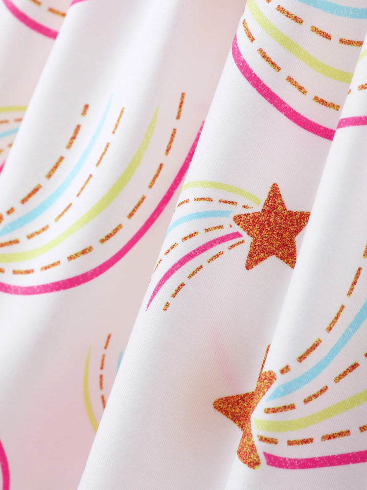 3-Pack Toddler Girl Childlike Printed Dresses Pink