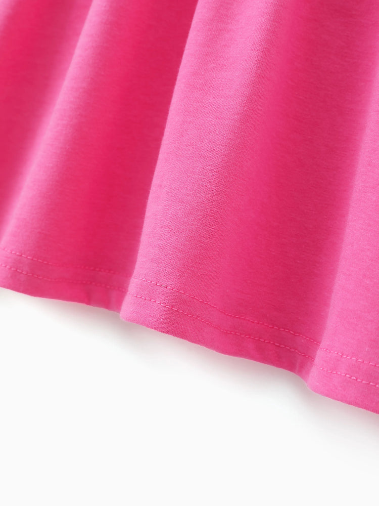 3-Pack Toddler Girl Childlike Printed Dresses Pink