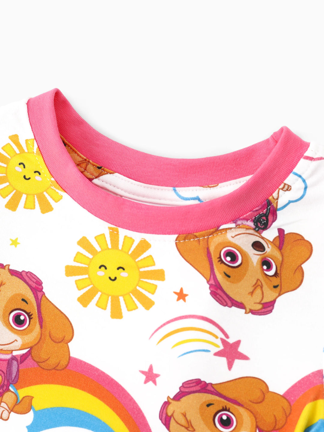PAW Patrol Bamboo Toddler Girl 2pcs Skye Snug-Fitting Pajamas Set Pink