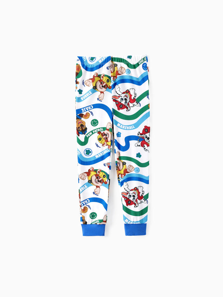 Ensemble pyjama 2 pièces en bambou pour tout-petit garçon, motif Chase/Marshall/Rubble, bleu