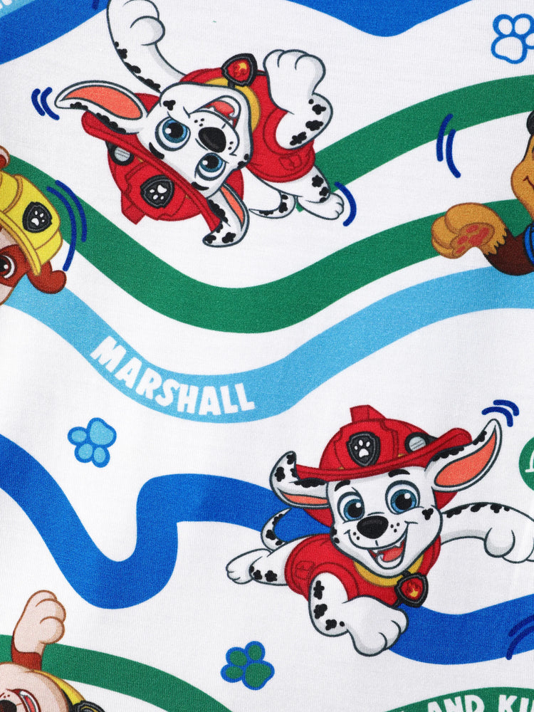 Ensemble pyjama 2 pièces en bambou pour tout-petit garçon, motif Chase/Marshall/Rubble, bleu