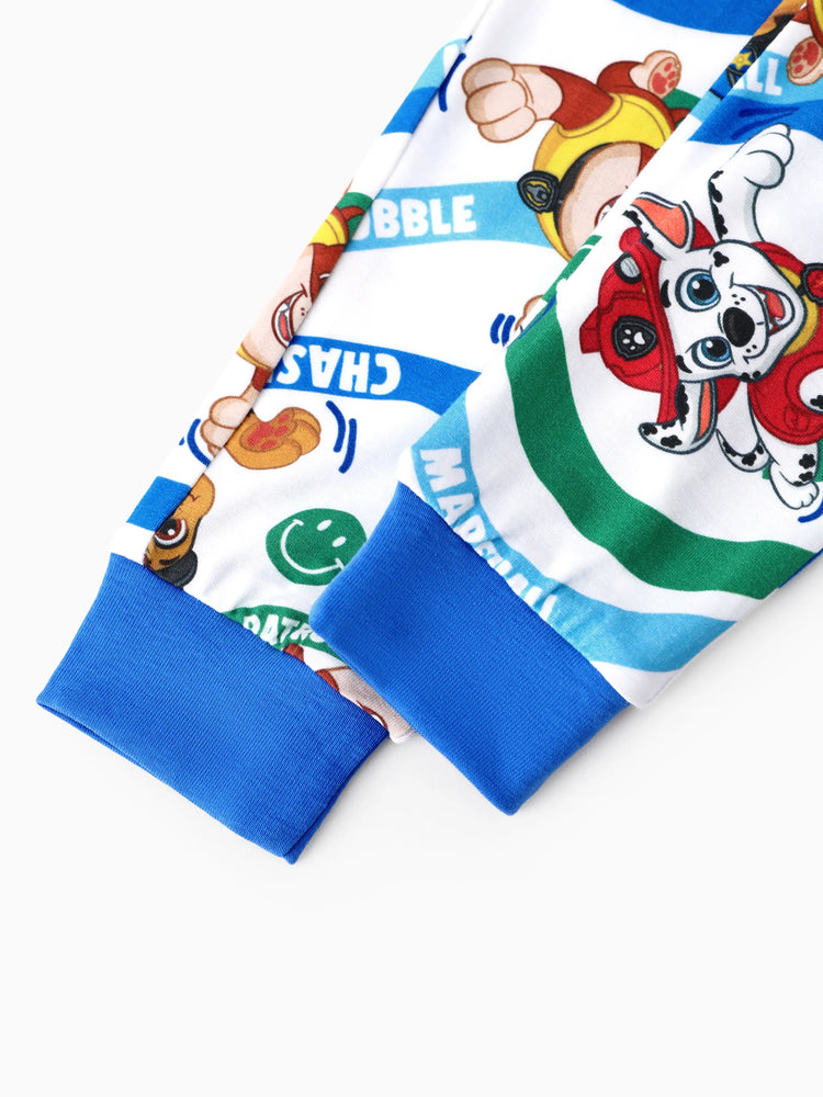 Ensemble pyjama 2 pièces en bambou pour tout-petit garçon, motif Chase/Marshall/Rubble, bleu