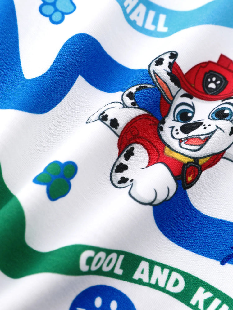 Ensemble pyjama 2 pièces en bambou pour tout-petit garçon, motif Chase/Marshall/Rubble, bleu