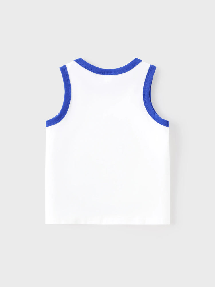 Débardeur en coton blanc pour tout-petit garçon, 1 pièce, La Pat' Patrouille, Chase, Marshall, Skye et Ruben