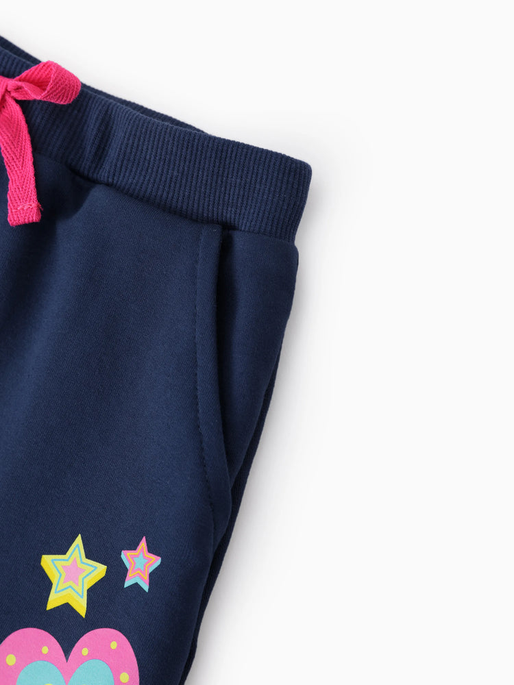 PAW Patrol Toddler Girl 1pc Skye And Everest Heart Pattern Skirtleggings Deep Blue