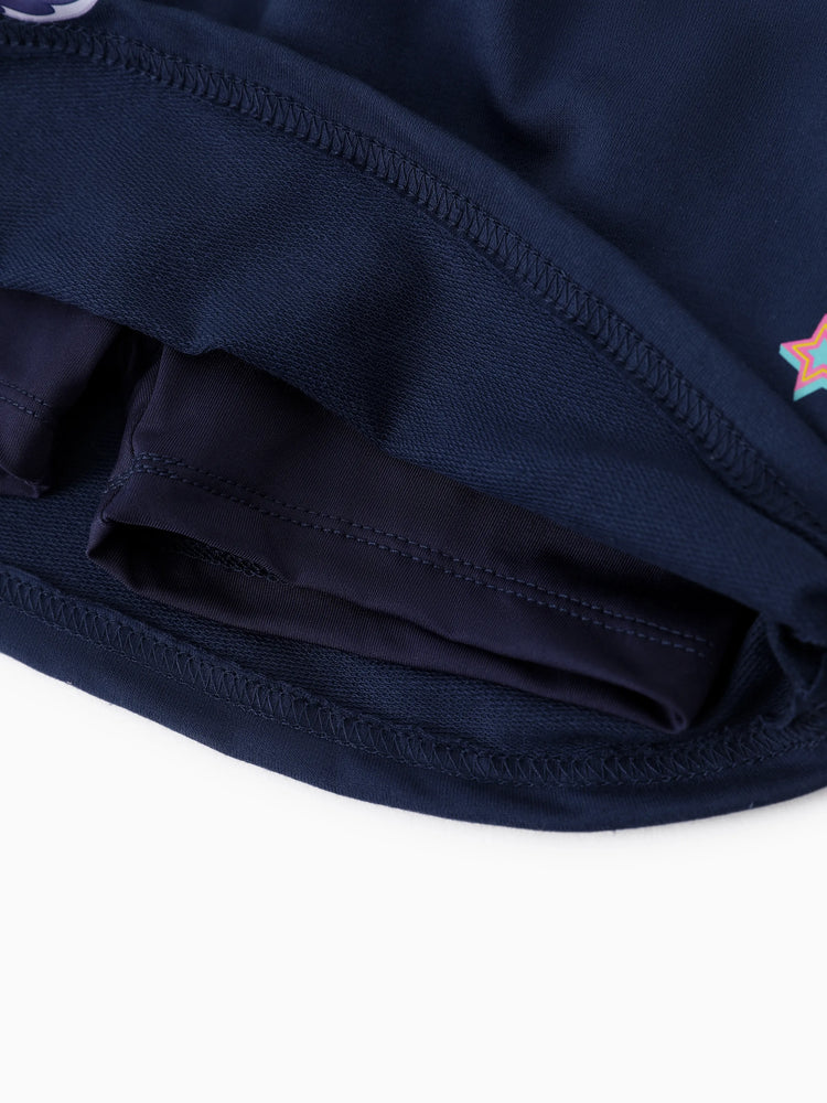 PAW Patrol Toddler Girl 1pc Skye And Everest Heart Pattern Skirtleggings Deep Blue